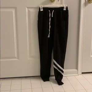 Joggers with Asymmetrical Stripe